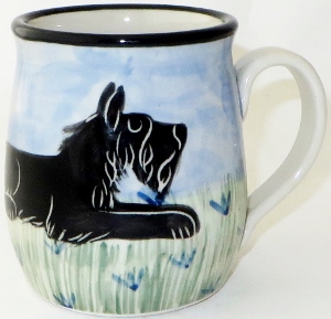 Schnauzer Cropped Black - Deluxe Mug Mug - Click Image to Close